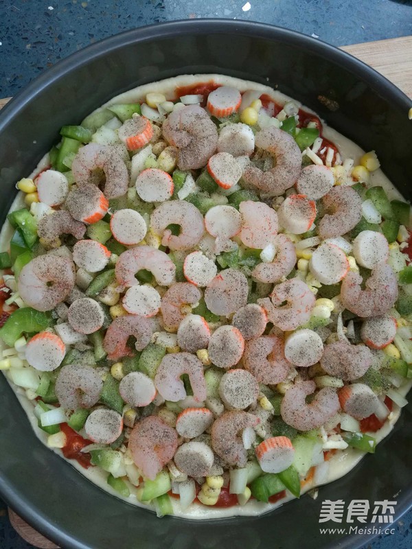 鲜虾披萨的做法