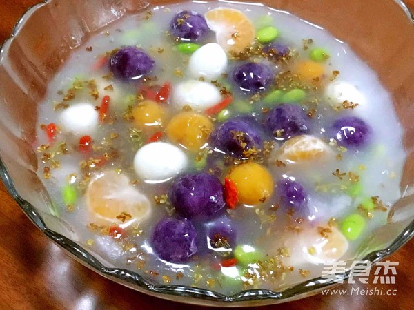 桂花红薯紫薯甜羹