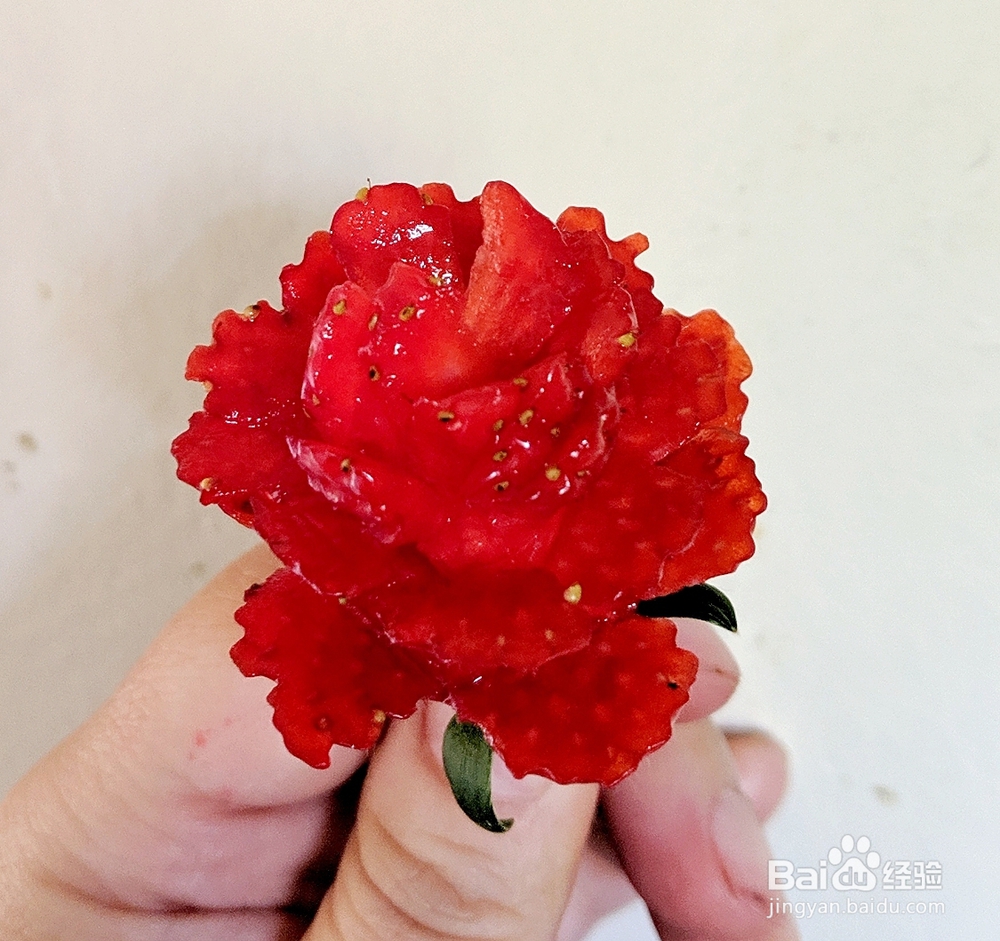 老厨师教你做情人草莓玫瑰花