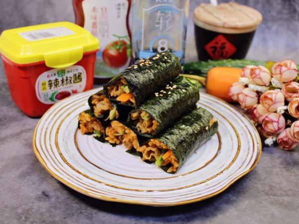 韩式辣酱肥牛卷