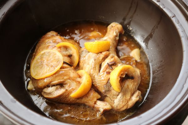 柠香葱油焗鸡腿