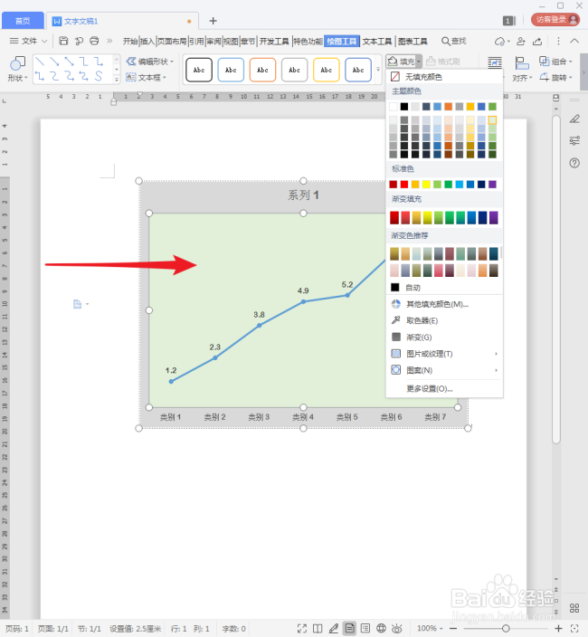WPS文档中怎样绘制简洁的折线图？