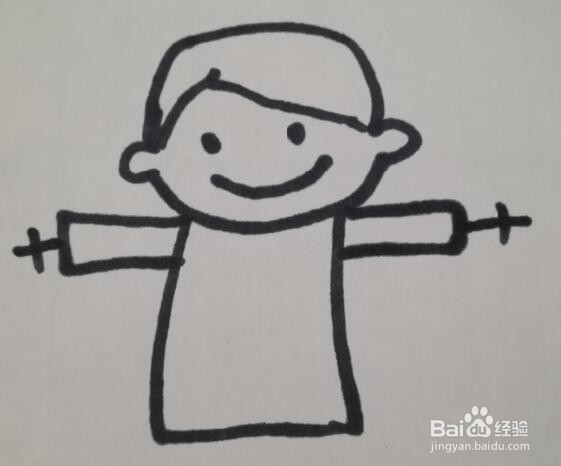 男孩的画法 男孩的简笔画