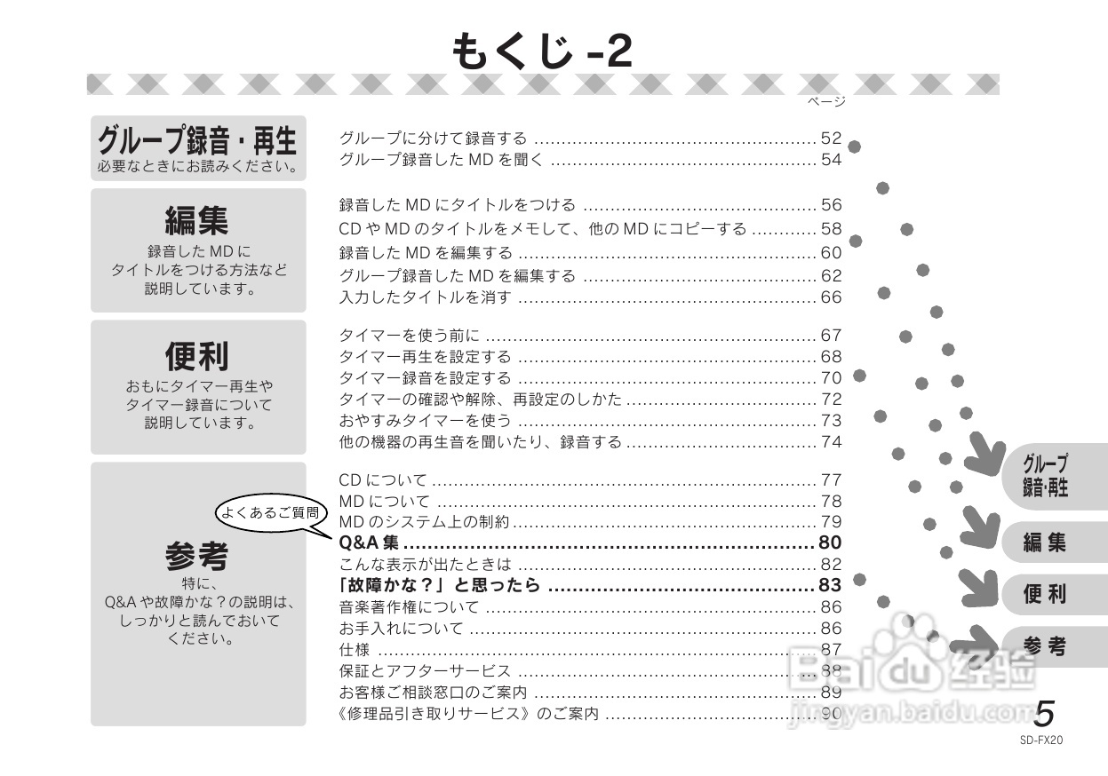 SHARP SD-FX20 CD/MD收音音响使用说明书:[1]