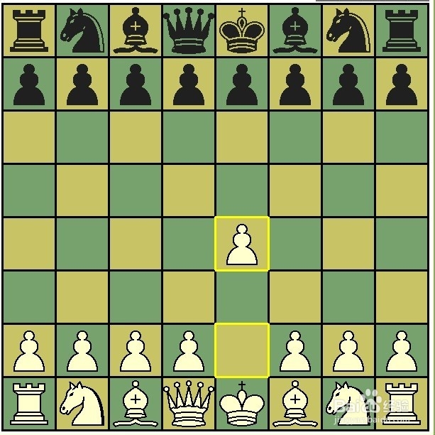 国际象棋开局四步杀