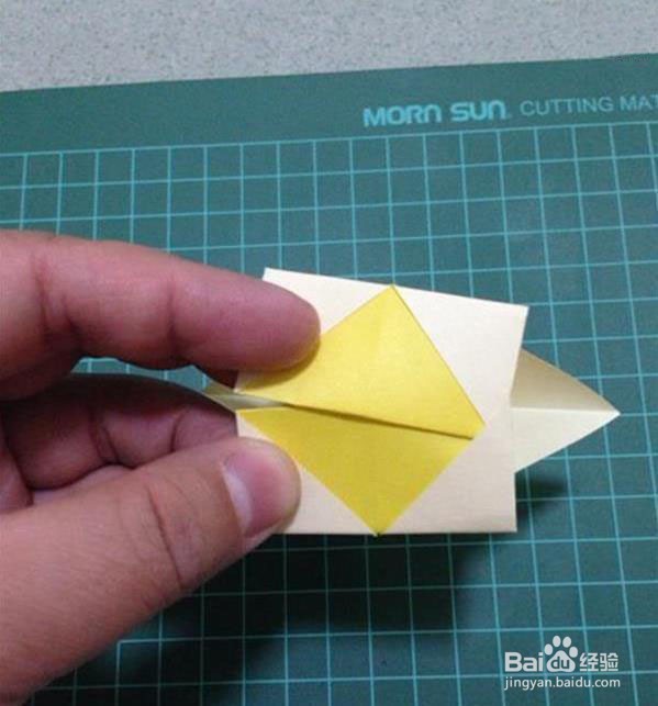 三角插折纸灯笼