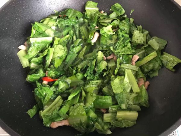 椒丝腐乳油麦菜炒肉丝