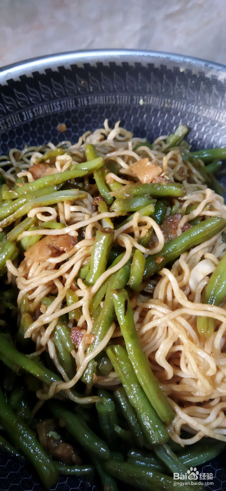 家庭版豆角焖面的做法