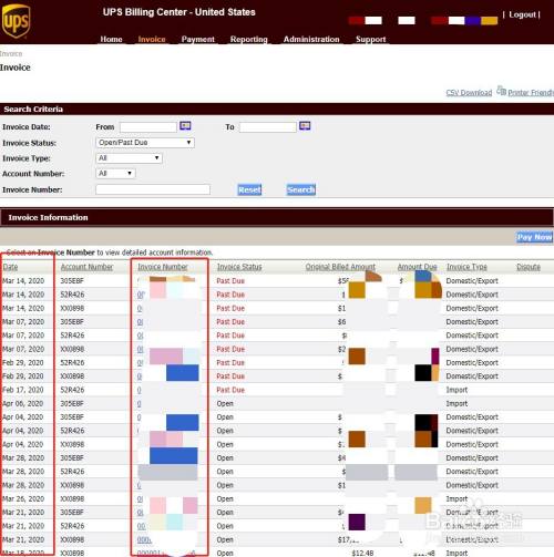 美国UPS如何查询账单？步骤操作详解