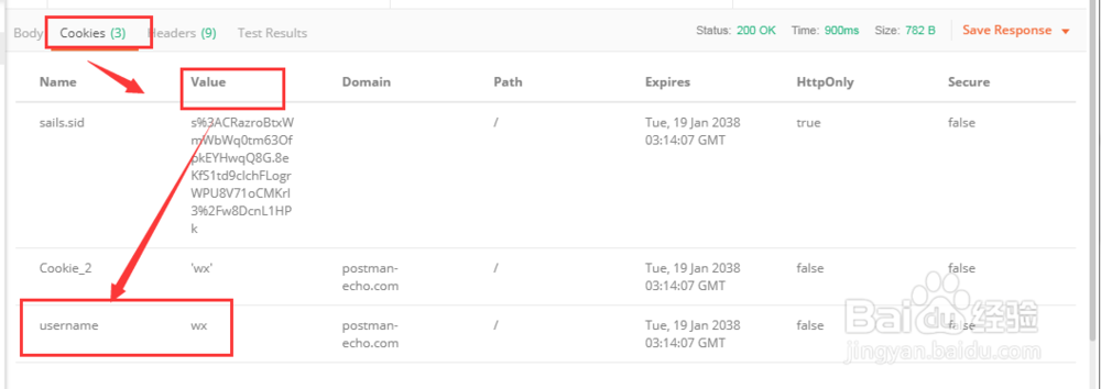 postman 如何添加cookie设置