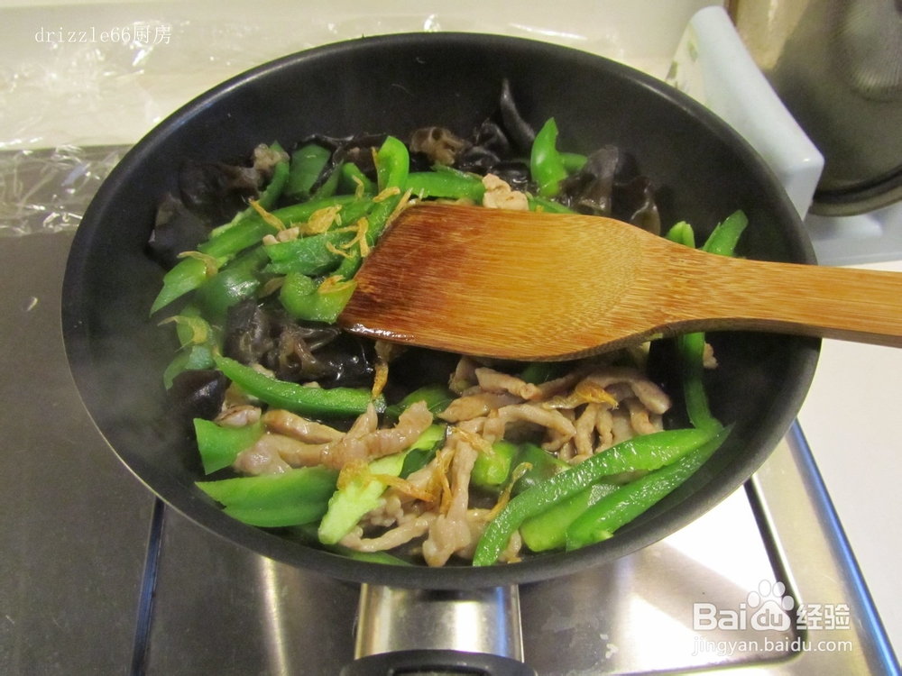 青椒肉丝炒面的做法