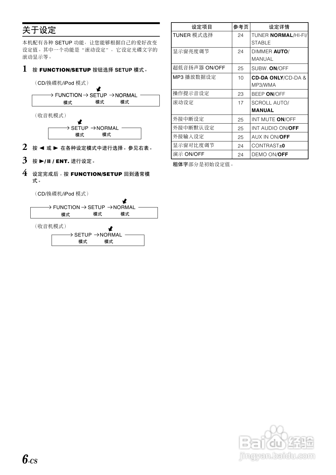 阿尔派CDA-W925E型接收机说明书:[1]