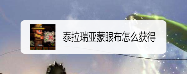 泰拉瑞亚蒙眼布怎么获得
