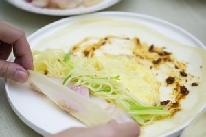 荷叶水单饼春饼卷饼皮