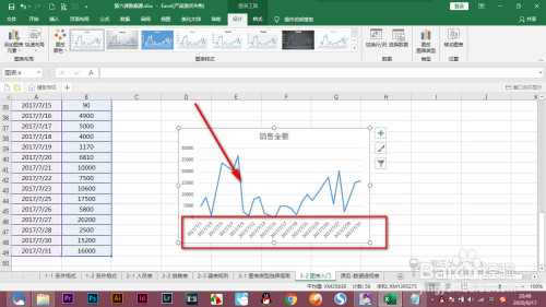 excel圖表座標軸的數據比較密集怎麼辦?