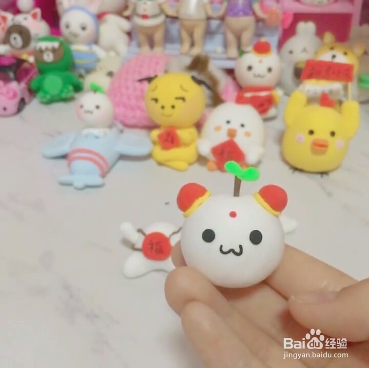 黏土长草团子的教程