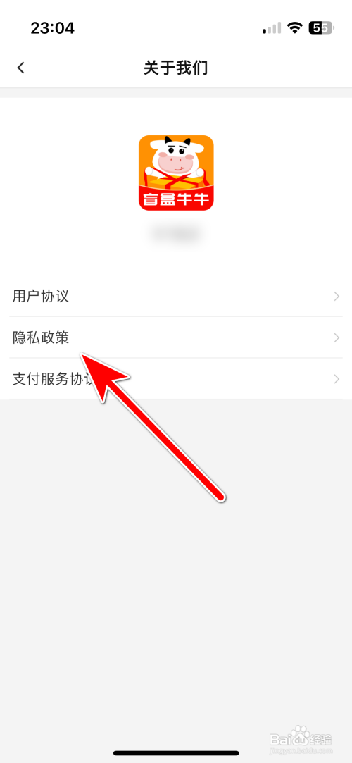 盲盒牛牛App如何查看隐私政策