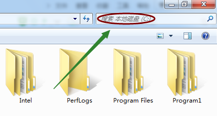 win7计算机硬盘左上角搜索栏的记录如何消除？