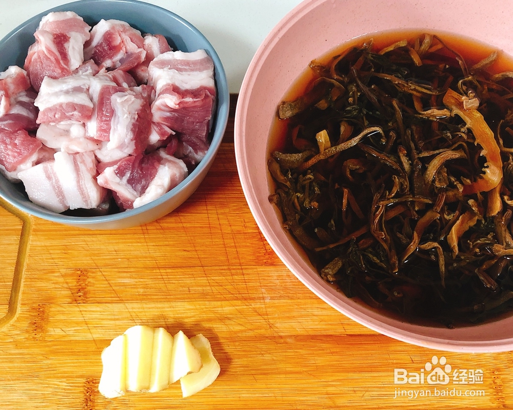 新手简单做梅干菜烧肉