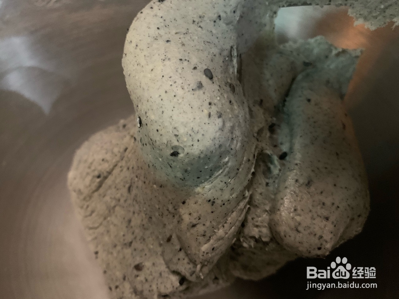 全麦黑芝麻豆沙华夫的做法