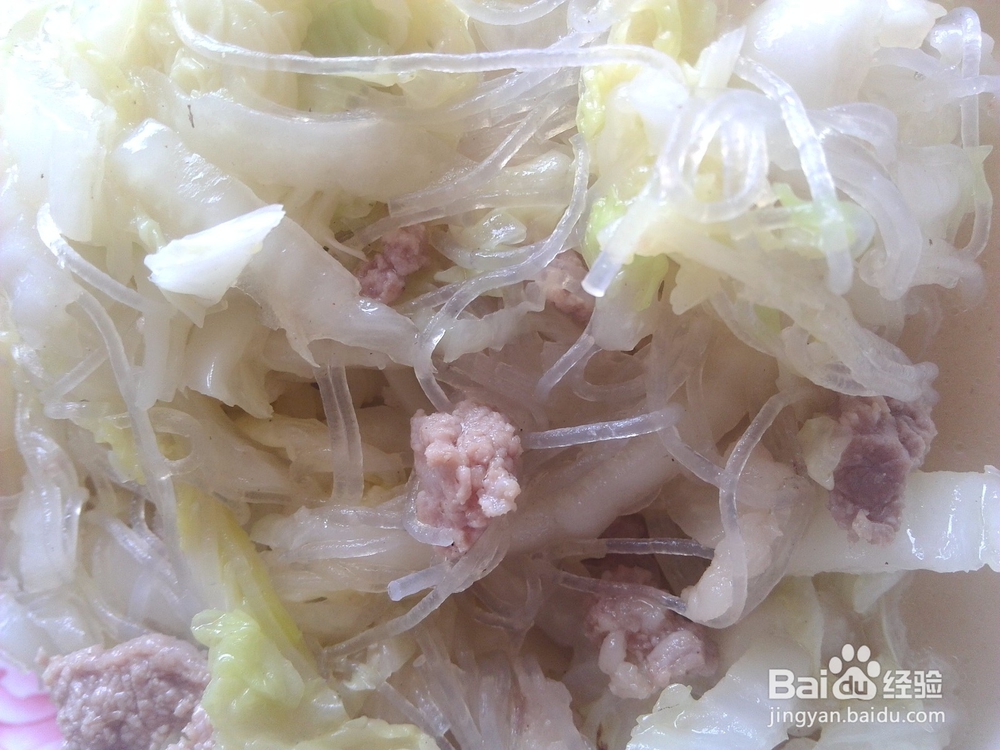 肉末粉丝焖白菜