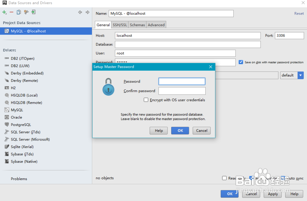 phpstorm查看mysql数据库