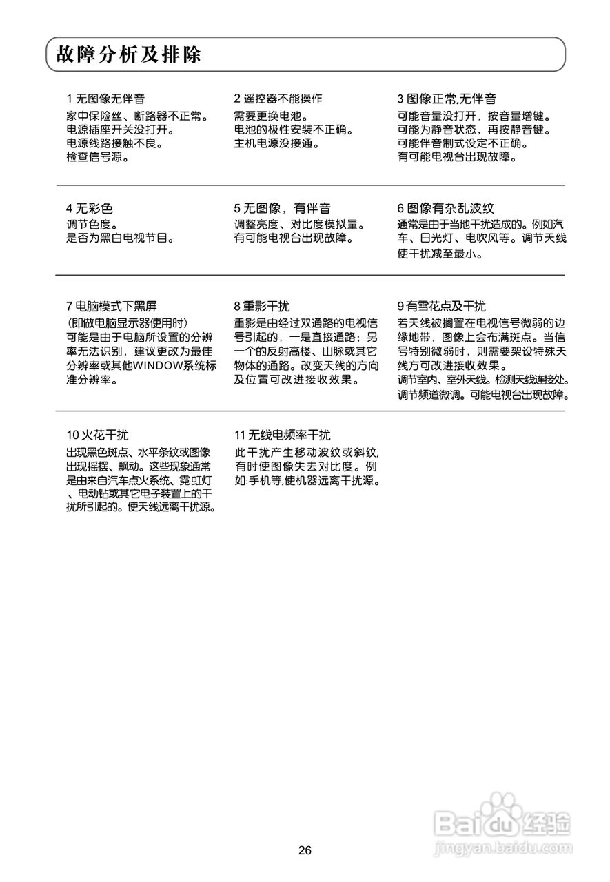 TCL王牌LE32C13液晶彩电使用说明书:[3]