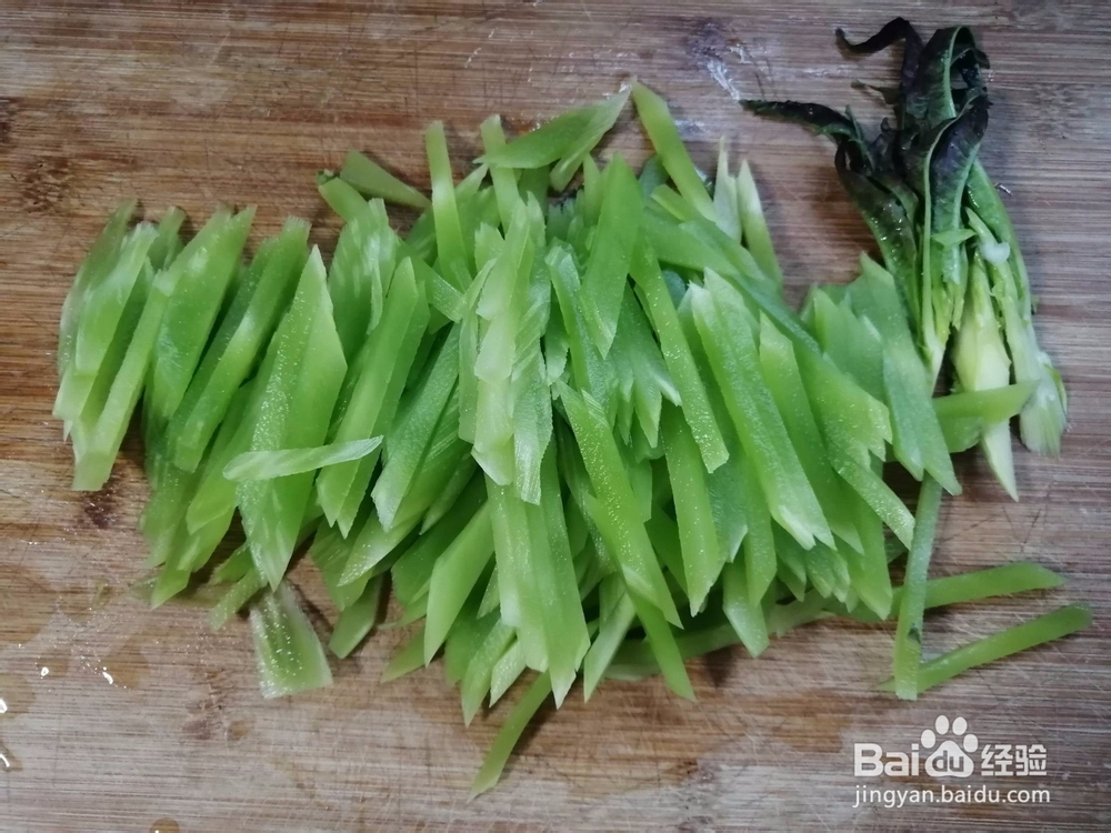 莴苣炒韭菜的做法