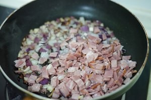 奶油蘑菇培根焗饭