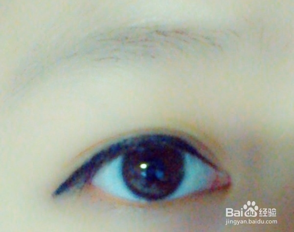 新手画眼线教程