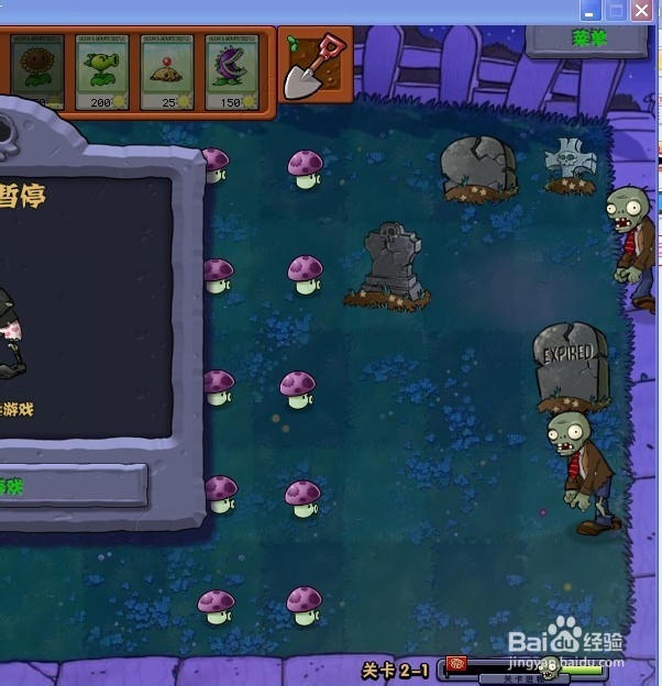 植物大战僵尸快速通关游戏攻略：[11]2-1.1