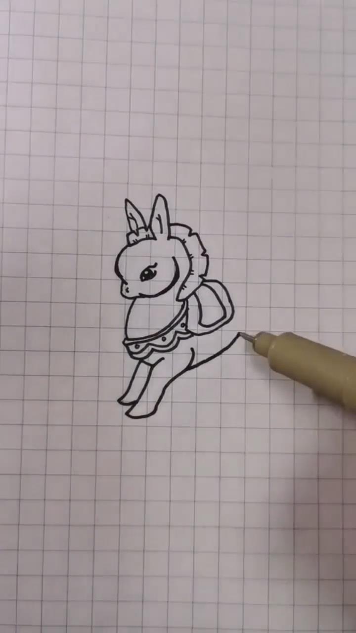 幼儿手工小马驹怎么画