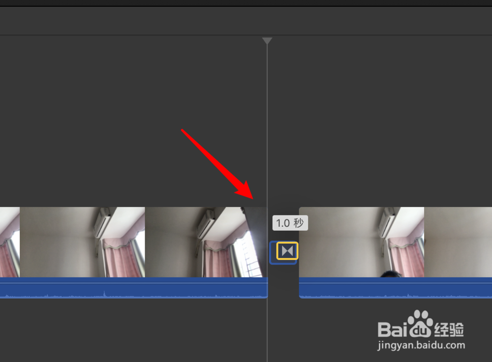 mac电脑，如何使用iMovie为二段时间添加转场