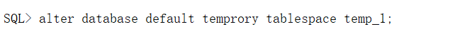 Oracle设置默认表空间和更改表空间的状态
