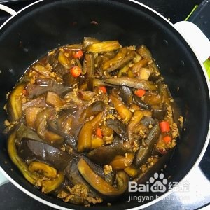 保健养生少油版肉沫茄子盖浇饭