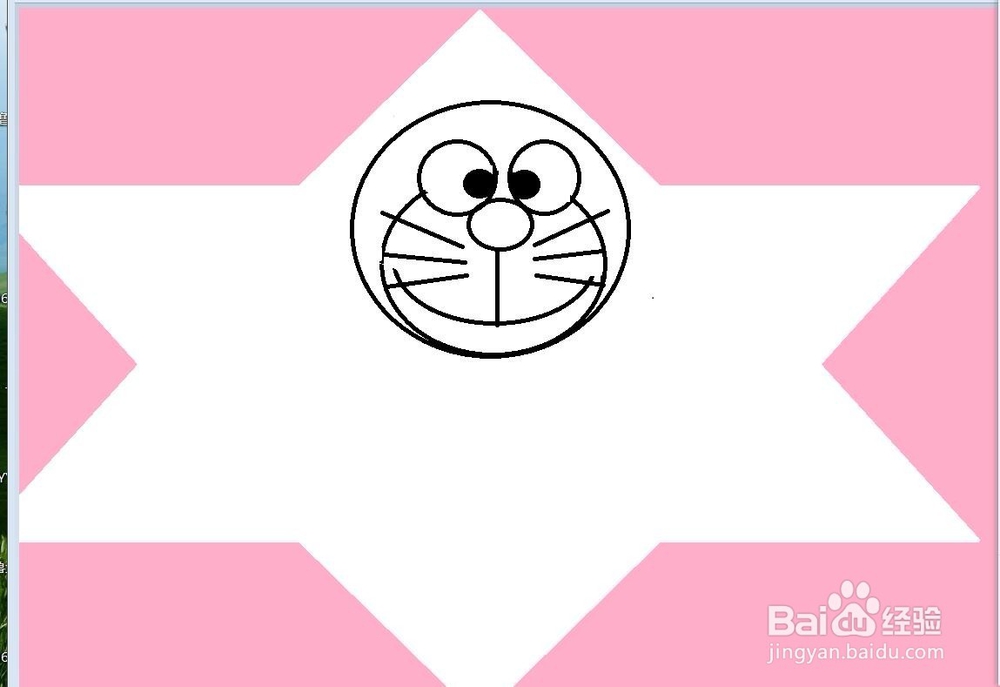 用画图软件画机器猫