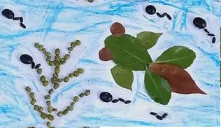 种子怎么制作粘贴画图片