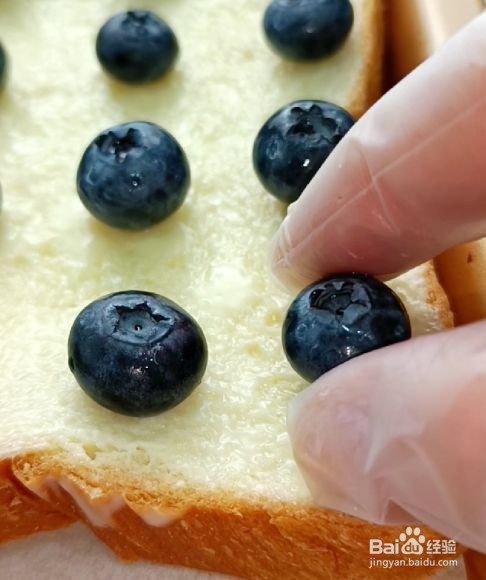 简易早餐蓝莓吐司的做法