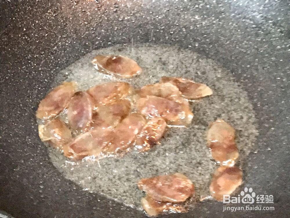 够香够味的腊肠腊肉芥蓝