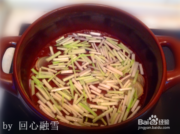 简易韭黄酸汤的做法