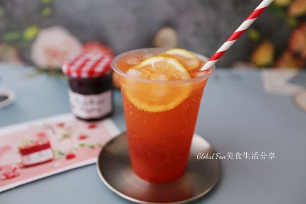 树莓果冻西柚柠檬气泡水