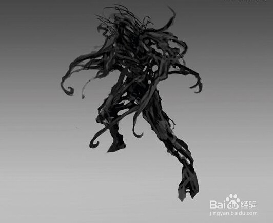 龙渲教你如何绘制怪兽轮廓