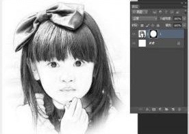 ps cs6转素描效果教程