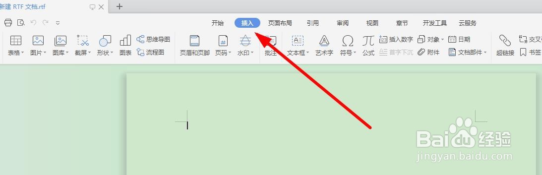 rtf如何插入页码