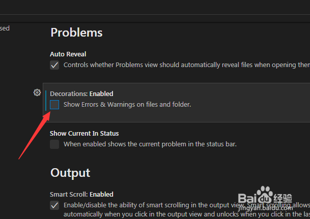Visual Studio Code怎么设置启用装饰