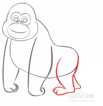 画一只金刚大猩猩图片