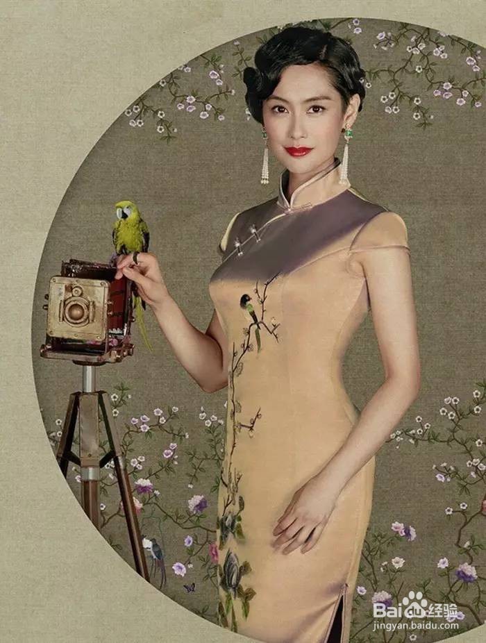 旗袍的美怎么形容