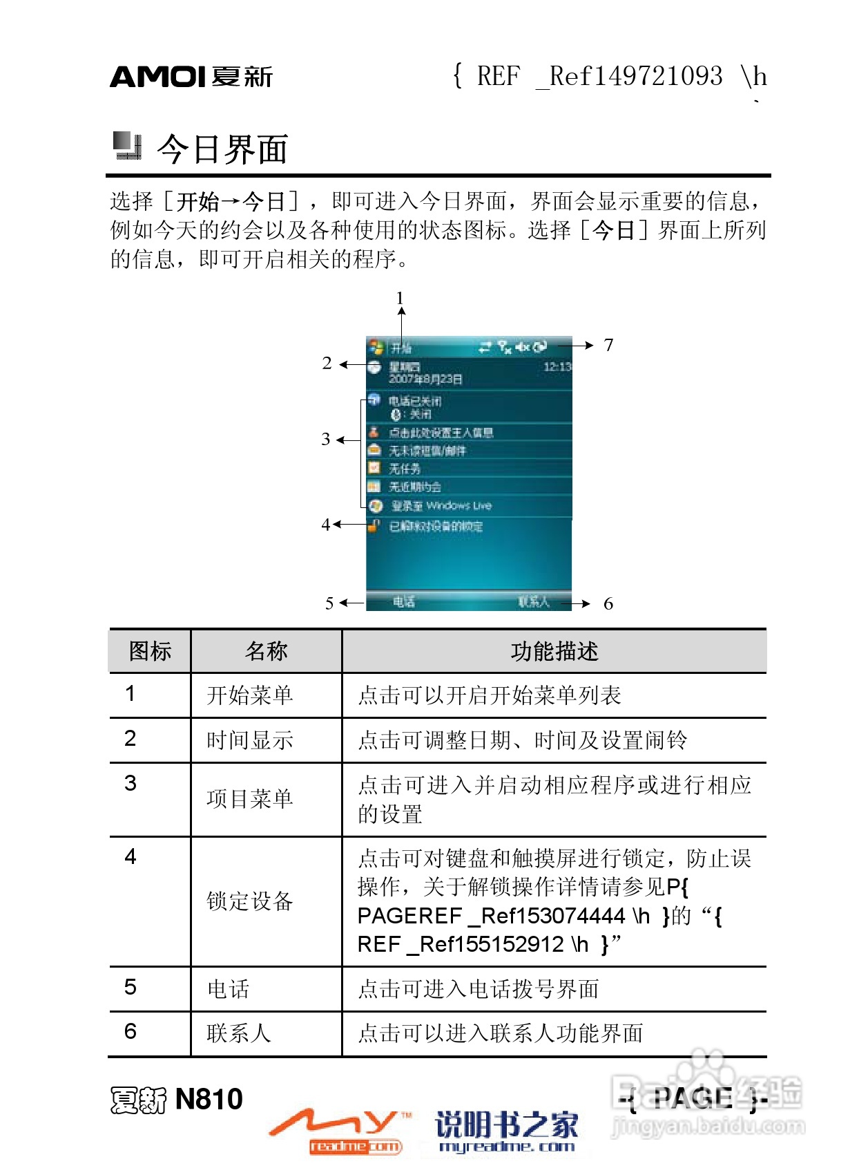 夏新N810手机使用说明书:[1]