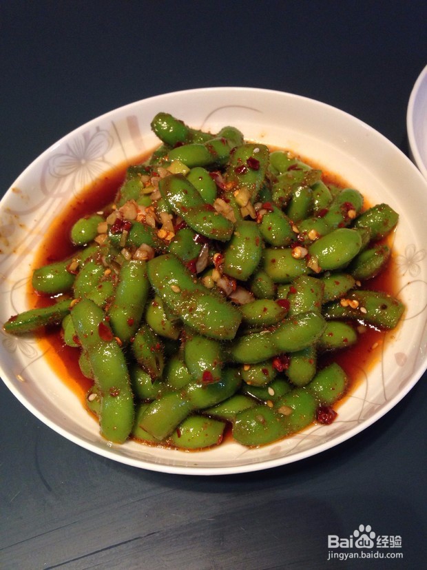 凉拌毛豆的做法