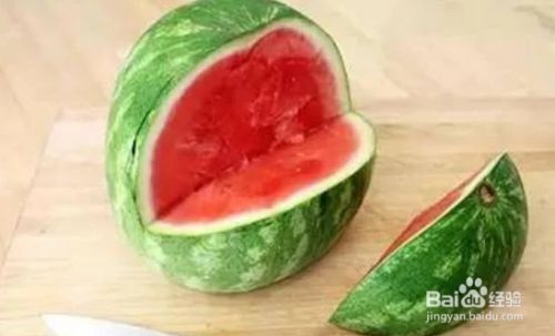 西瓜皮简单花式切法 百度经验